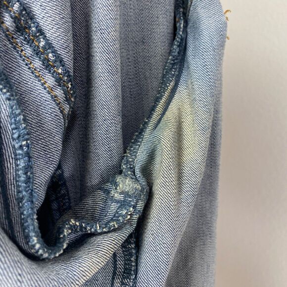 Kut From The Kloth Amelia Denim Crop Jacket Small Grunge Hip Hop Boho Street - Picture 15 of 16